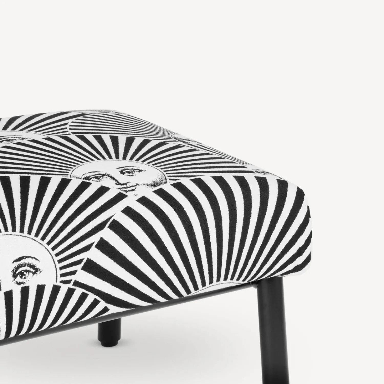 Living Rooms<Fornasetti Outdoor Bench Soli A Ventaglio White/Black