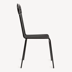 Chairs<Fornasetti Outdoor Chair Capitellum Black