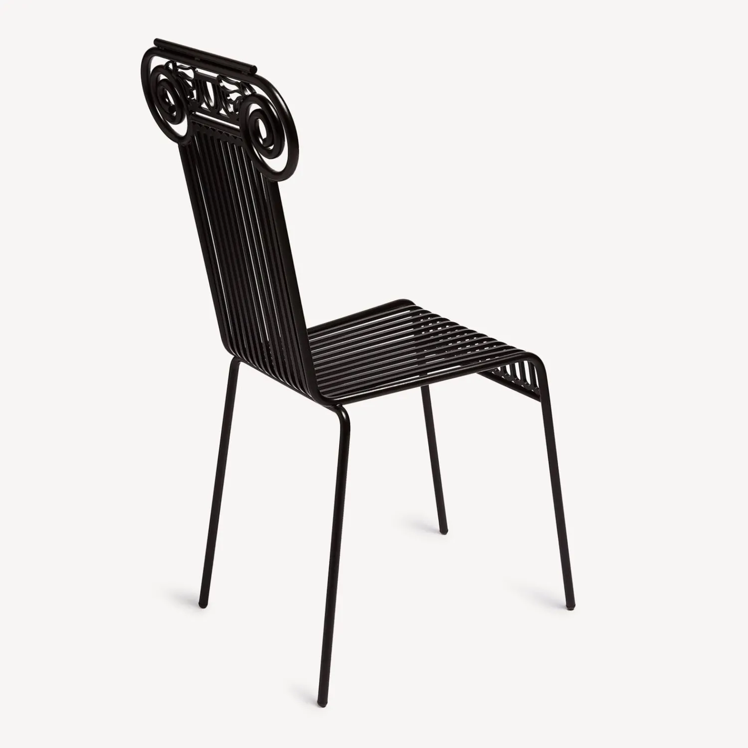 Chairs<Fornasetti Outdoor Chair Capitellum Black