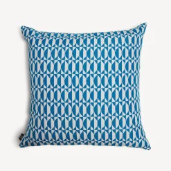 Cushions<Fornasetti Outdoor Cushion Losanghe Turquoise/White
