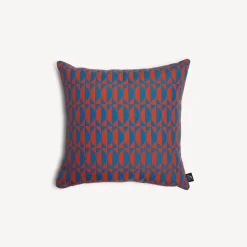Cushions<Fornasetti Outdoor Cushion Losanghe Orange/Turquoise