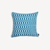 Cushions<Fornasetti Outdoor Cushion Losanghe Turquoise/White