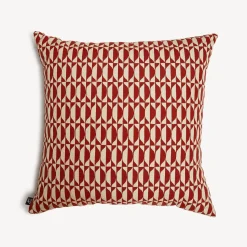Cushions<Fornasetti Outdoor Cushion Losanghe Rust/Ecru