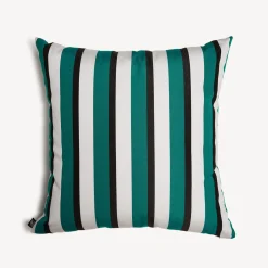Cushions<Fornasetti Outdoor Cushion Rigato Green/White/Black