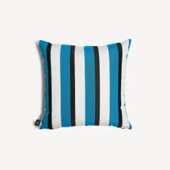 Cushions<Fornasetti Outdoor Cushion Rigato Turquoise/White/Black