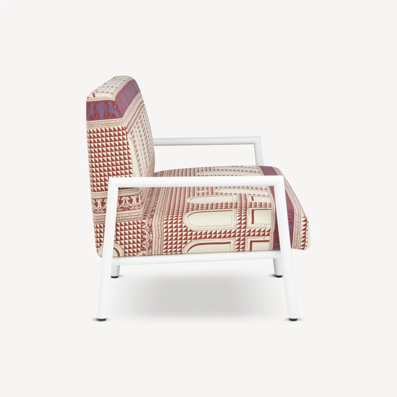 Living Rooms<Fornasetti Outdoor Sofa Facciata Quattrocentesca Rust/Ecru/White