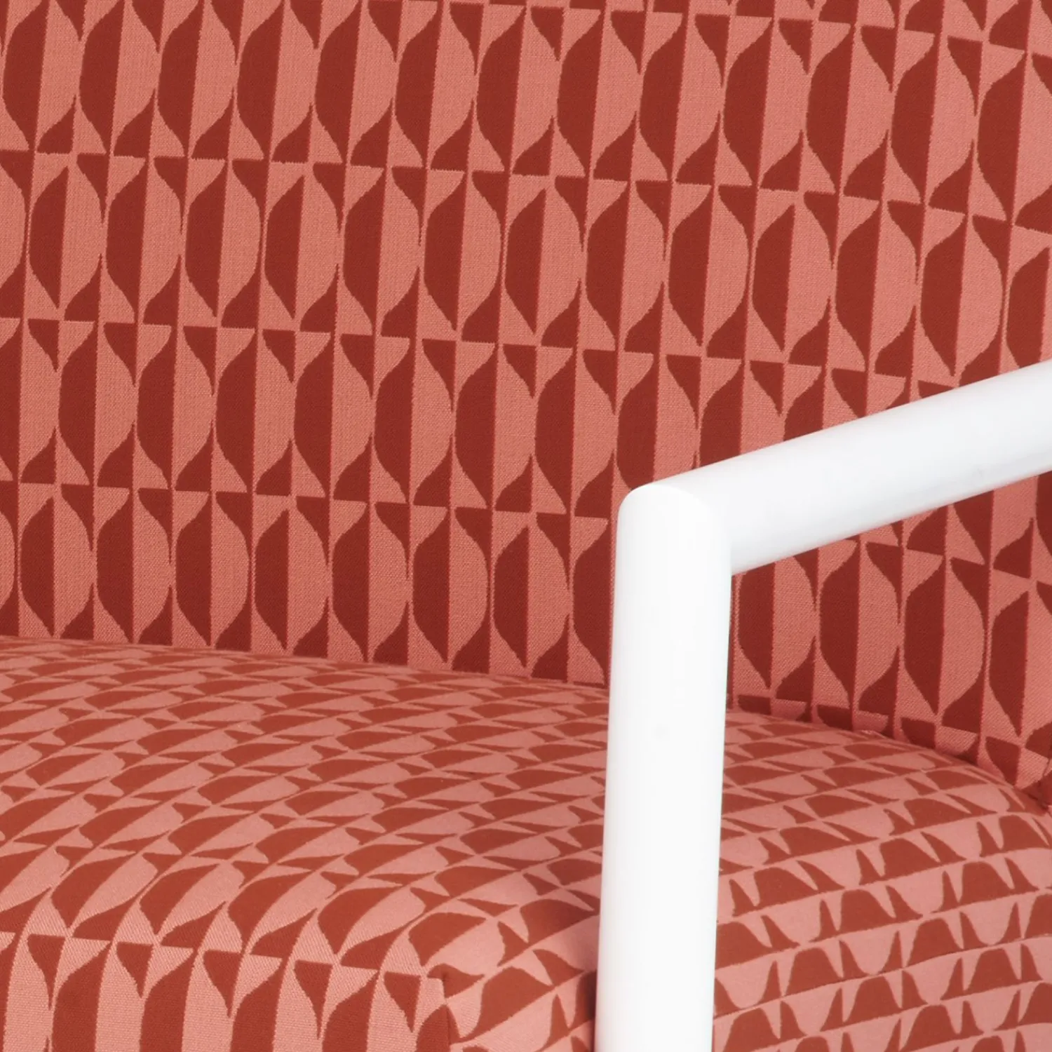Living Rooms<Fornasetti Outdoor Sofa Losanghe Pink/Mattone/White