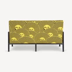 Living Rooms<Fornasetti Outdoor Sofa Soli A Ventaglio Yellow/Black