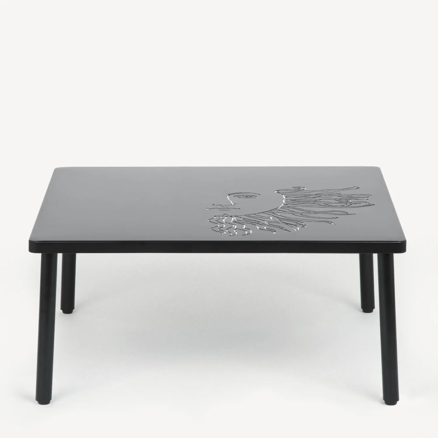 Tables<Fornasetti Outdoor Table Solitario Black