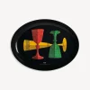 Decorative Trays And Pliants<Fornasetti Oval Tray Bicchieri Multicolour