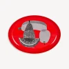 Decorative Trays And Pliants<Fornasetti Oval Tray Frutti E Legumi Retinati Red/White/Black