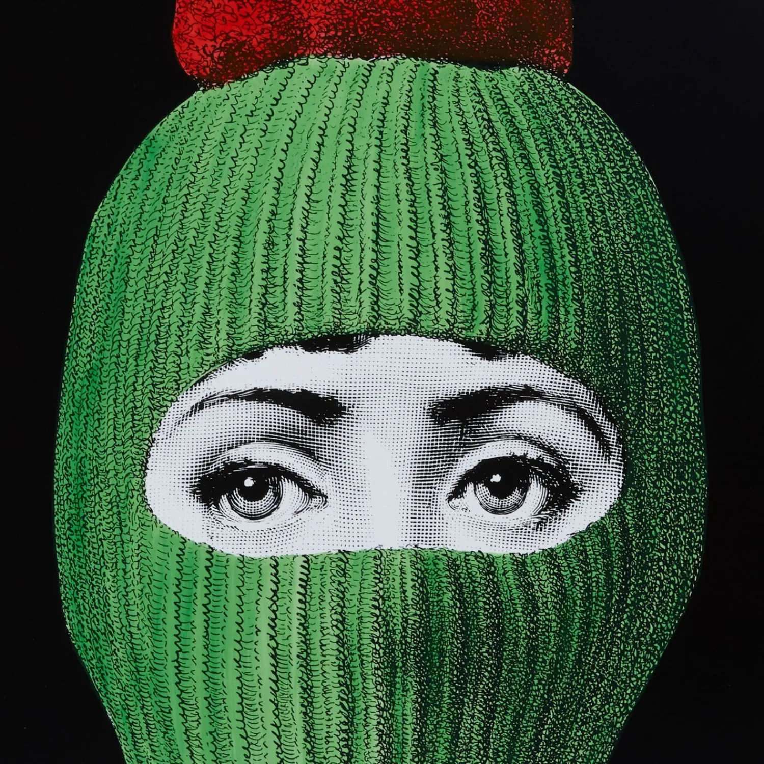 Decorative Panels<Fornasetti Panel Lux Gstaad Green/Red/Black