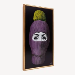Decorative Panels<Fornasetti Panel Lux Gstaad Purple/Yellow/Black