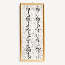 Decorative Panels<Fornasetti Panel Portachiavi White/Black