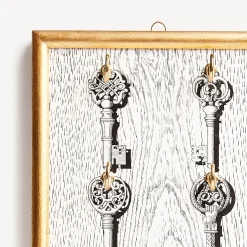Decorative Panels<Fornasetti Panel Portachiavi White/Black