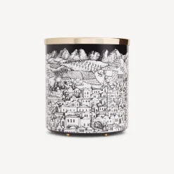 Paper Baskets<Fornasetti Paper Basket Gerusalemme White/Black