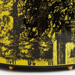 Paper Baskets<Fornasetti Paper Basket Giardino Settecentesco Black/Yellow