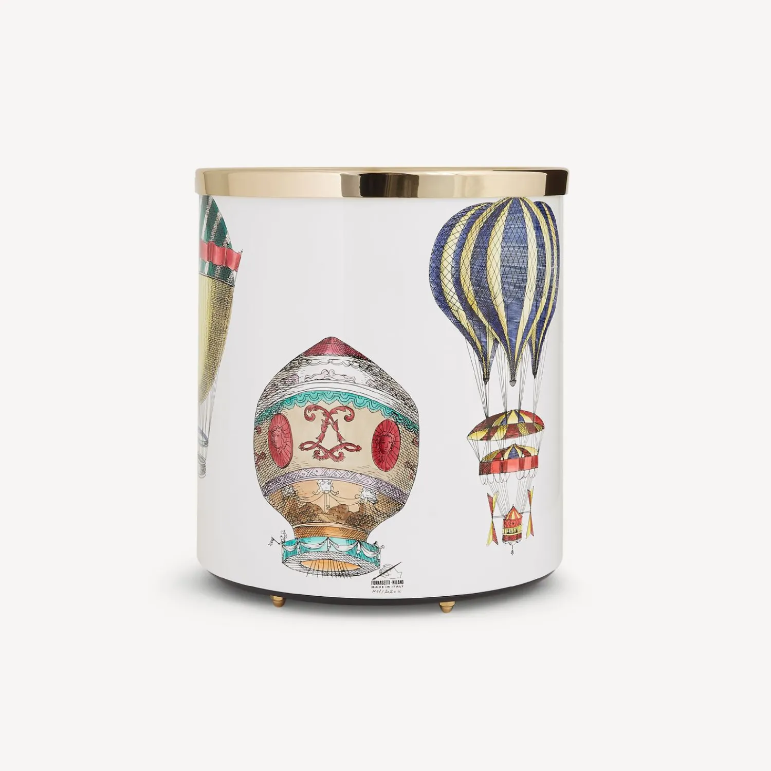 Paper Baskets<Fornasetti Paper Basket Palloni Multicolour