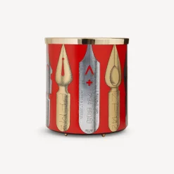 Paper Baskets<Fornasetti Paper Basket Pennini Gold/Silver/Red