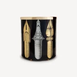 Paper Baskets<Fornasetti Paper Basket Pennini Gold/Silver/Black