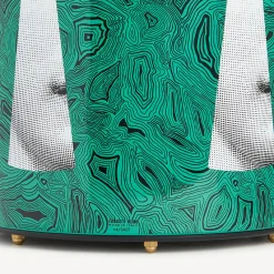 Paper Baskets<Fornasetti Paper Basket Serratura Su Malachite Green/White/Black