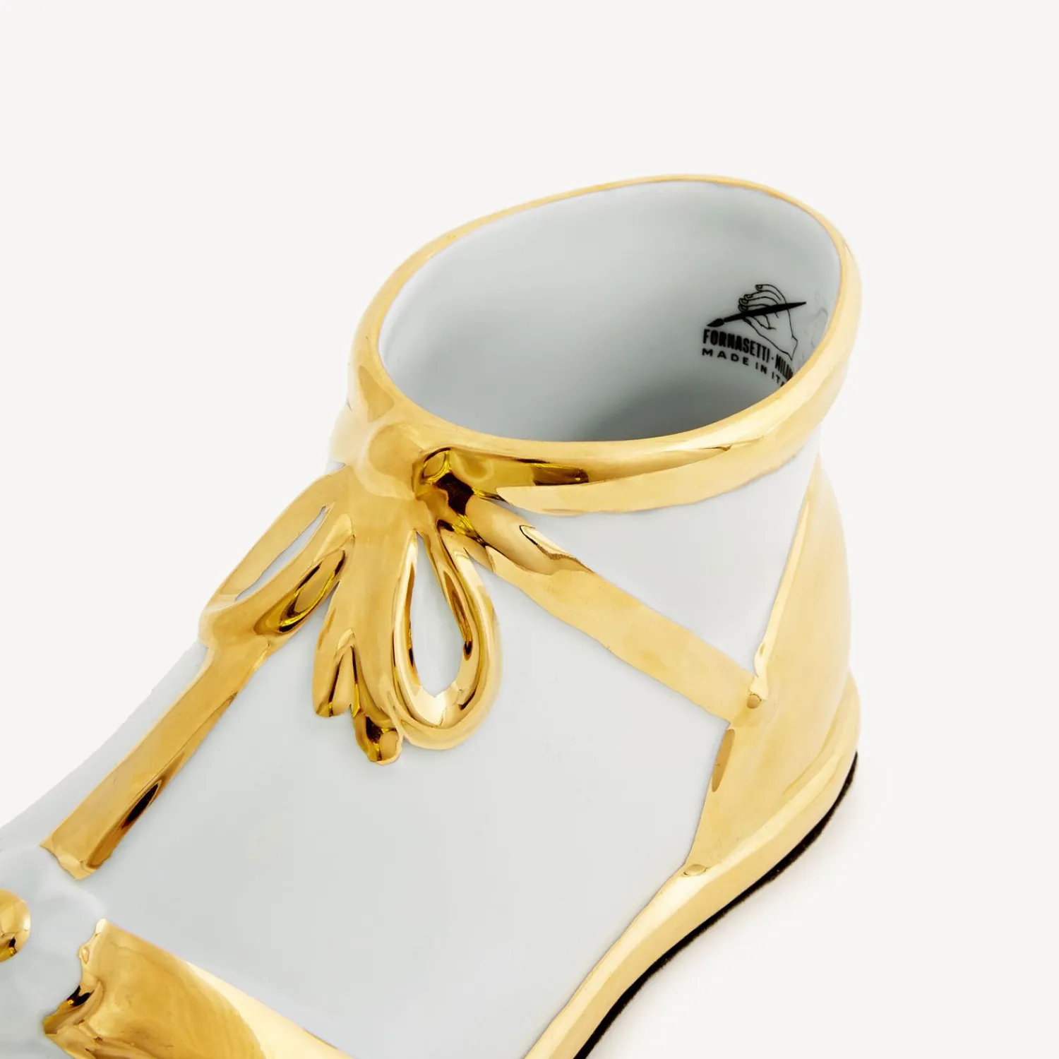 Small Containers<Fornasetti Pencil Holder Piede Romano White/Black/Gold