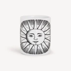 Small Containers<Fornasetti Pencil Holder Sole White/Black