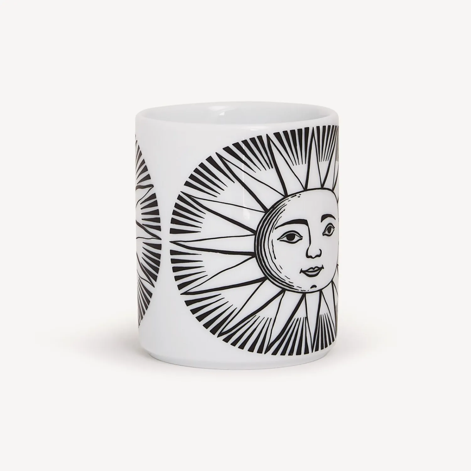 Small Containers<Fornasetti Pencil Holder Sole White/Black