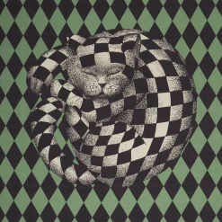 Plaid<Fornasetti Plaid High Fidelity Losanghe Multicolour
