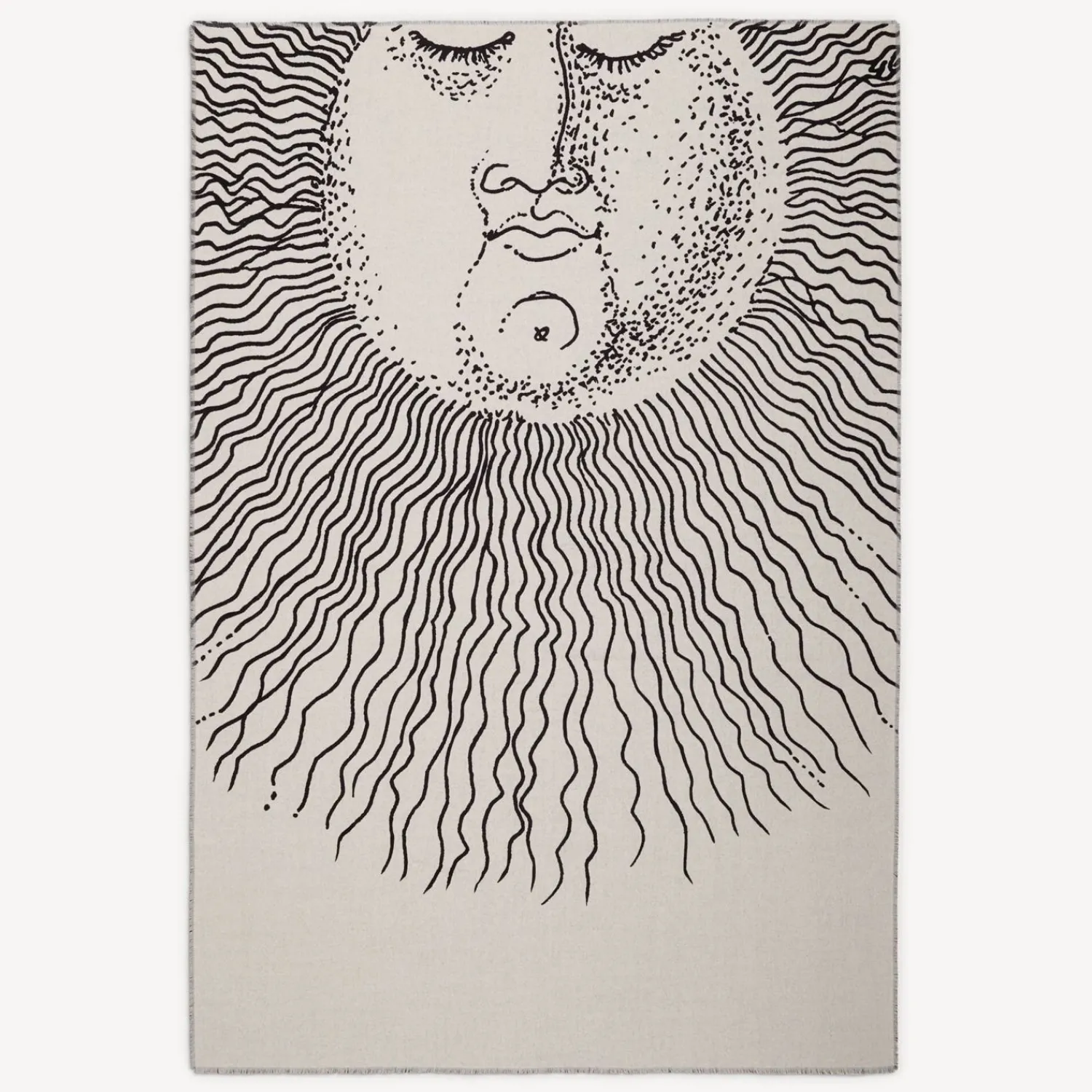 Plaid<Fornasetti Plaid Solingo White/Black