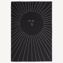Plaid<Fornasetti Plaid Solitudine White/Black