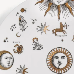 Decorative Plates<Fornasetti Plate Astronomici White/Black/Gold