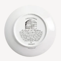 Decorative Plates<Fornasetti Plate Cupola Pantheon (Roma) White/Black/Gold