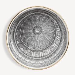 Decorative Plates<Fornasetti Plate Cupola San Pietro White/Black/Gold