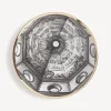 Decorative Plates<Fornasetti Plate Cupola Santa Maria Del Fiore (Firenze) White/Black/Gold