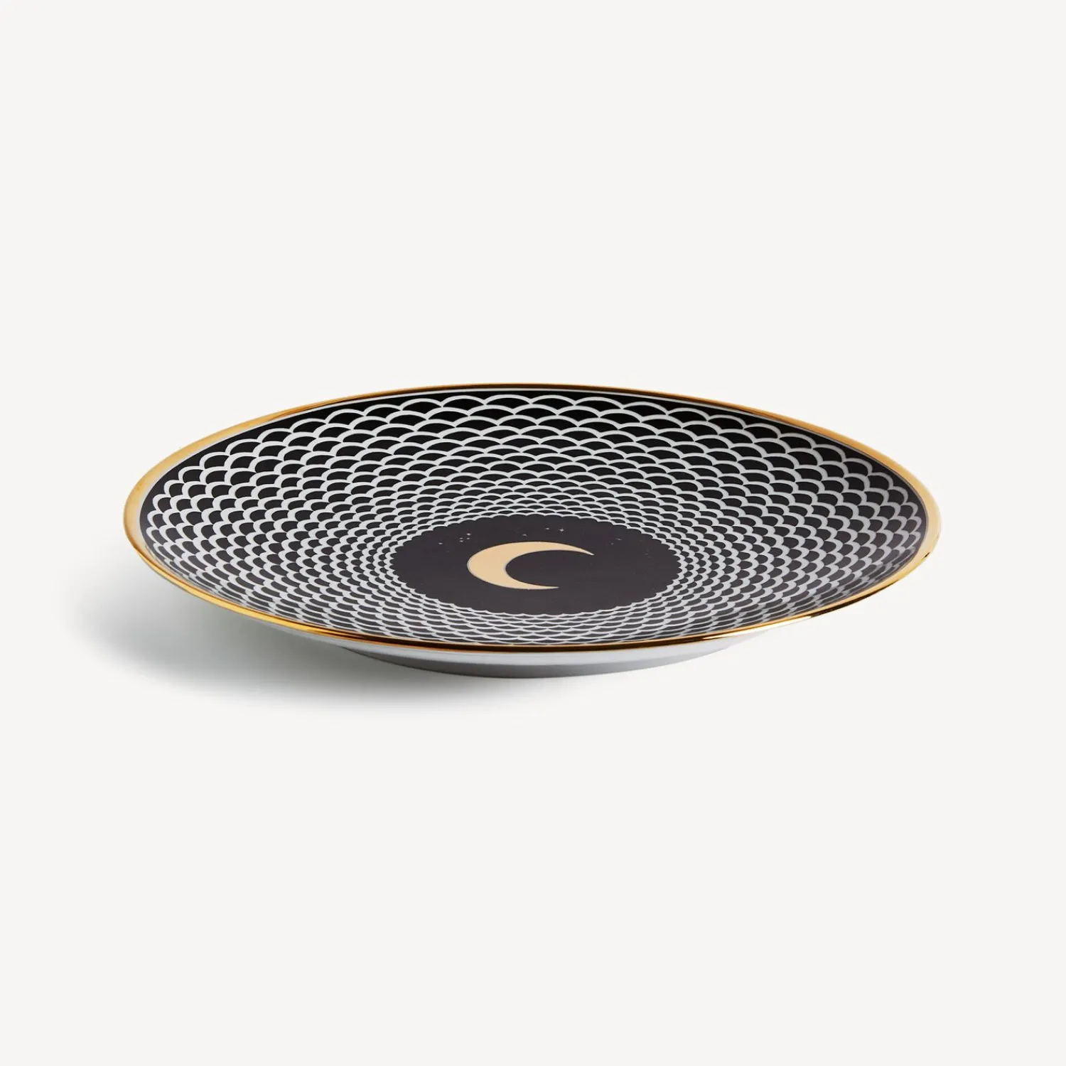 Decorative Plates<Fornasetti Plate Lunocentrica White/Black/Gold