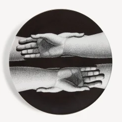 Decorative Plates<Fornasetti Plate Mani White/Black