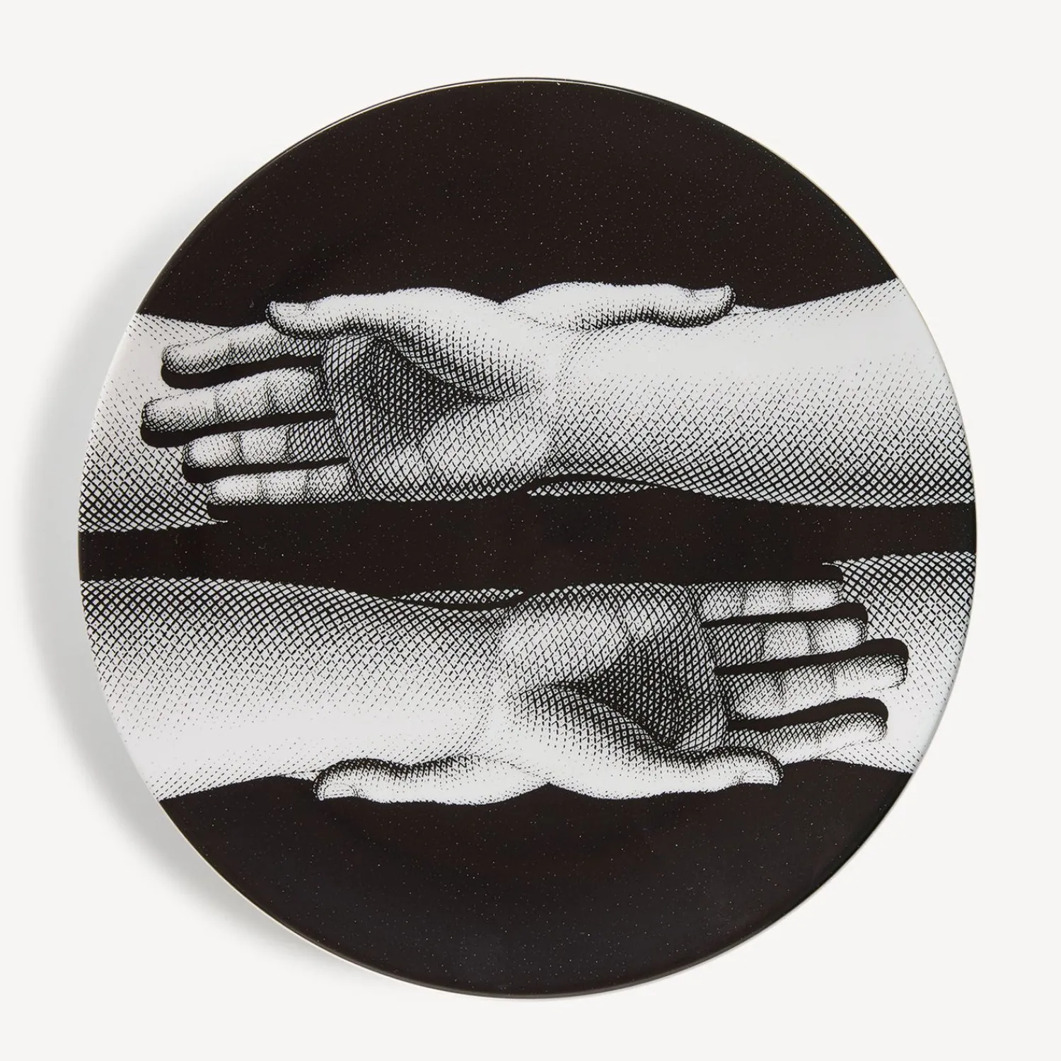 Decorative Plates<Fornasetti Plate Mani White/Black