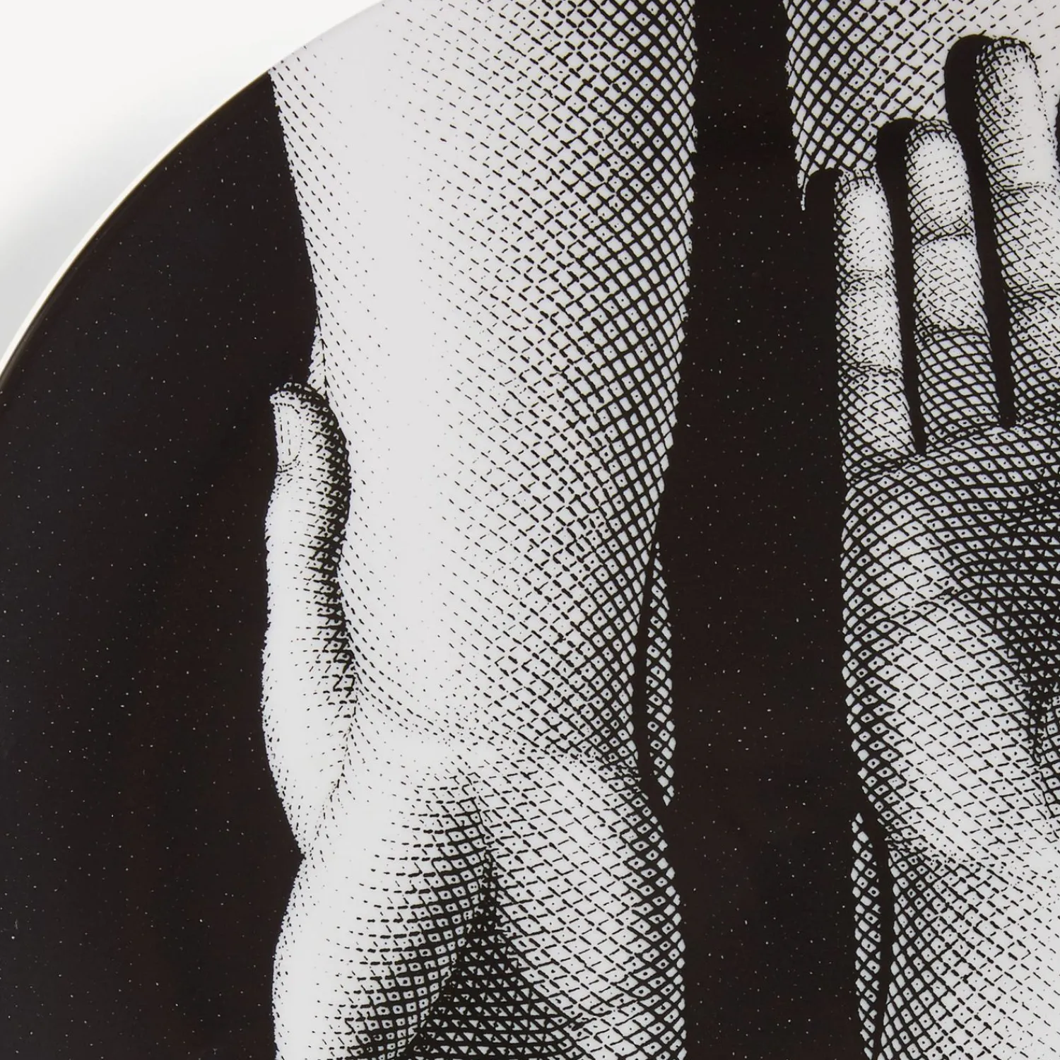 Decorative Plates<Fornasetti Plate Mani White/Black
