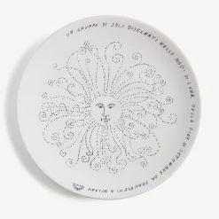 Decorative Plates<Fornasetti Plate Solitario White/Black