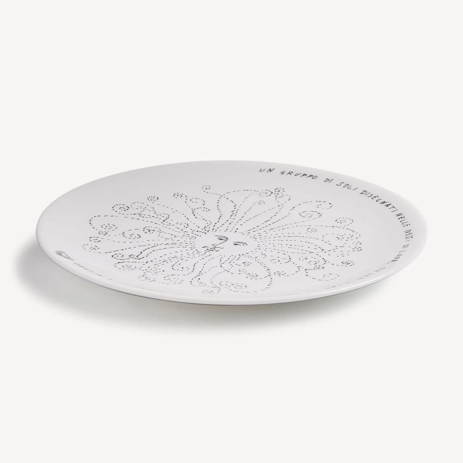 Decorative Plates<Fornasetti Plate Solitario White/Black