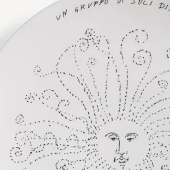 Decorative Plates<Fornasetti Plate Solitario White/Black