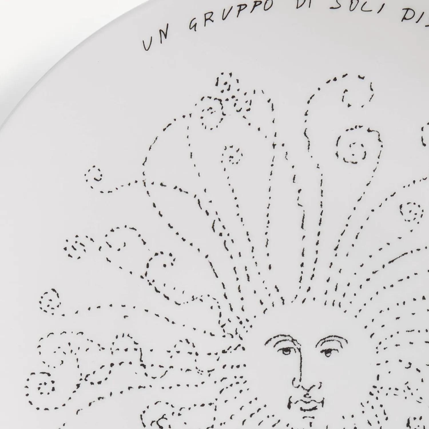 Decorative Plates<Fornasetti Plate Solitario White/Black