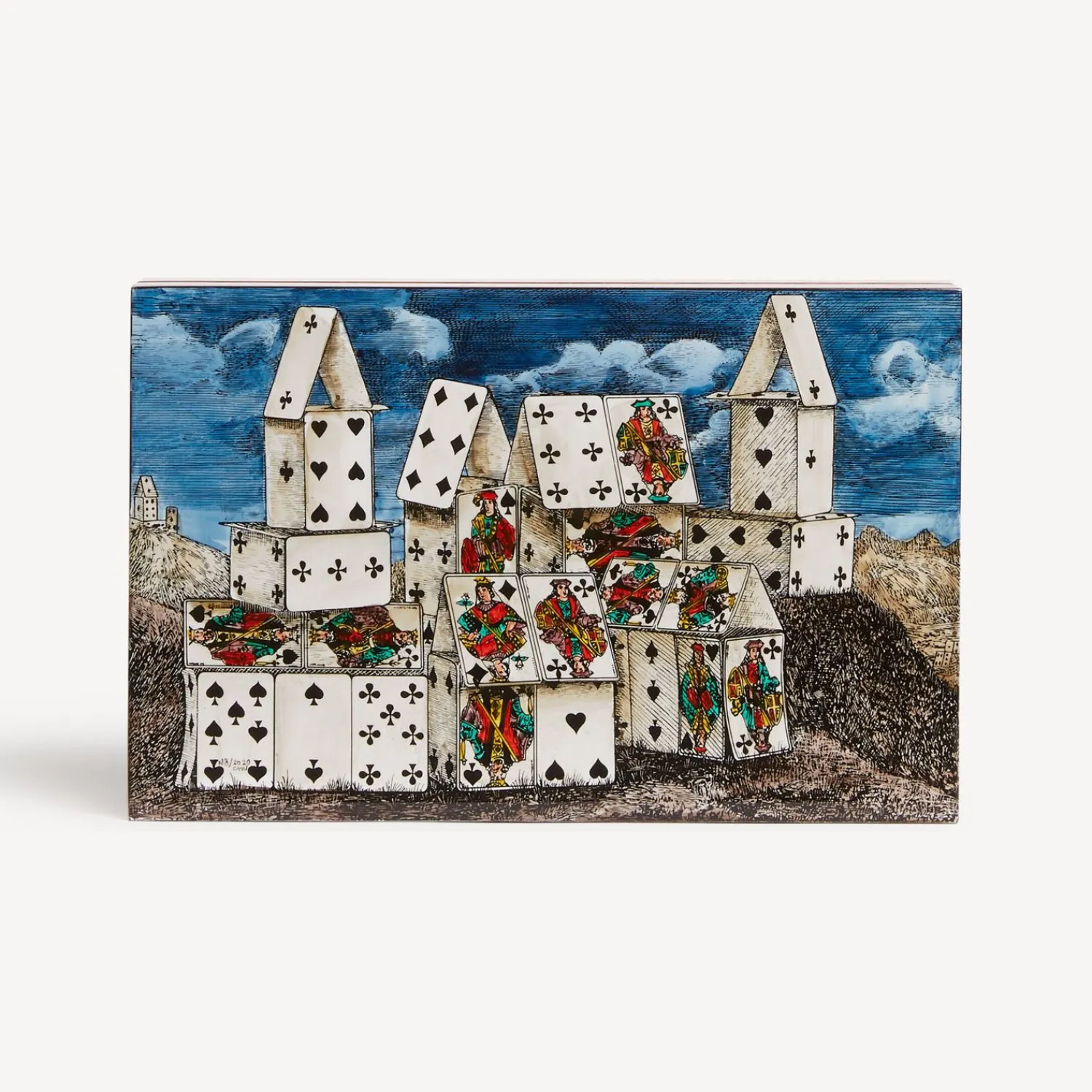 Glove Boxes<Fornasetti Playing Card Box Citta Di Carte Multicolour