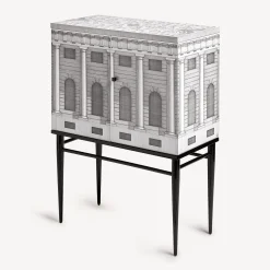 Cabinets<Fornasetti Raised Small Sideboard Architettura White/Black