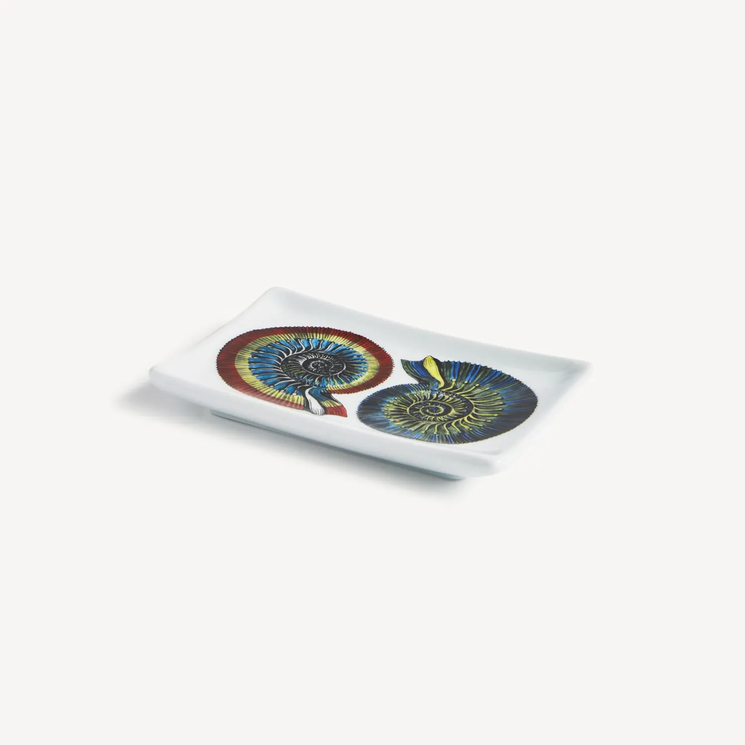 Design Ashtrays<Fornasetti Rectangular Ashtray Giro Di Conchiglie Multicolour