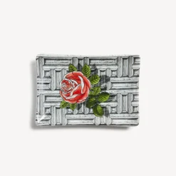 Design Ashtrays<Fornasetti Rectangular Ashtray Musciarabia Con Rose Multicolour