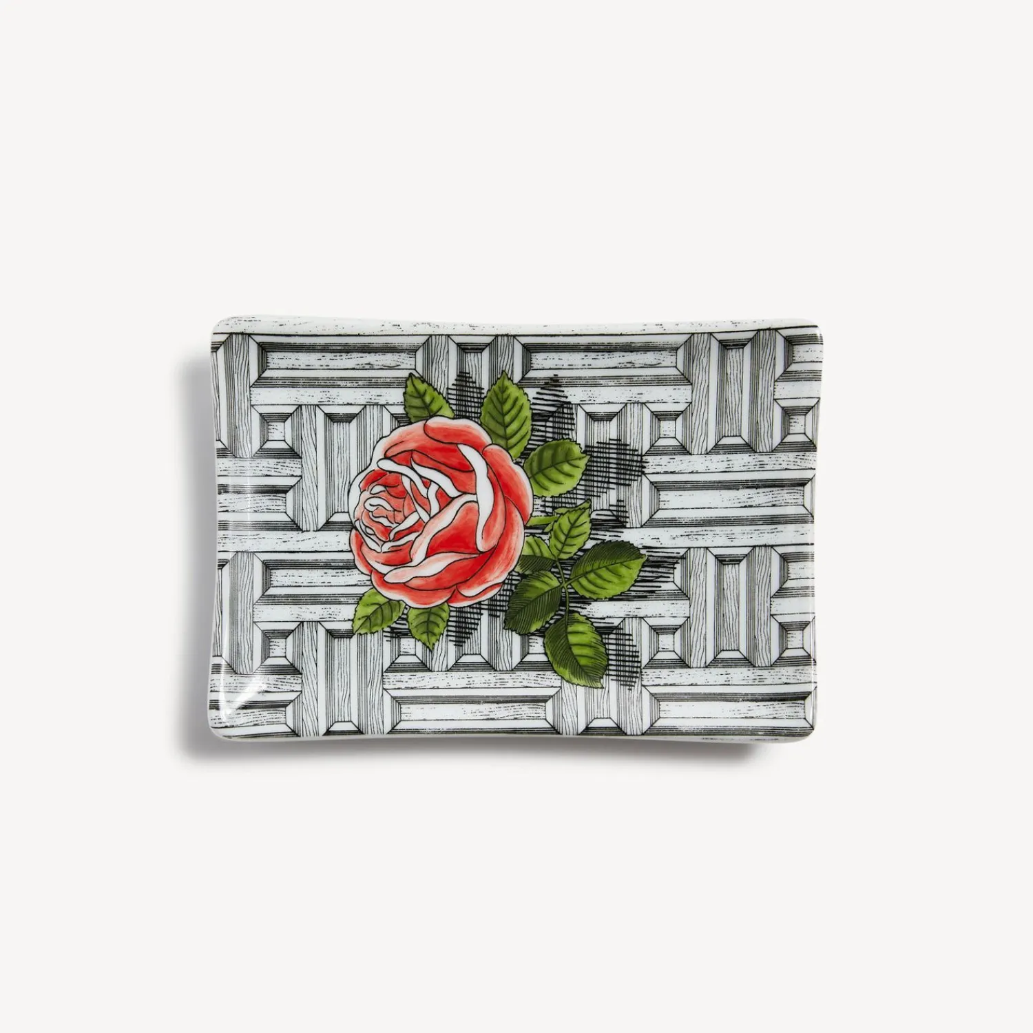 Design Ashtrays<Fornasetti Rectangular Ashtray Musciarabia Con Rose Multicolour