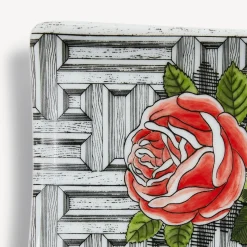 Design Ashtrays<Fornasetti Rectangular Ashtray Musciarabia Con Rose Multicolour