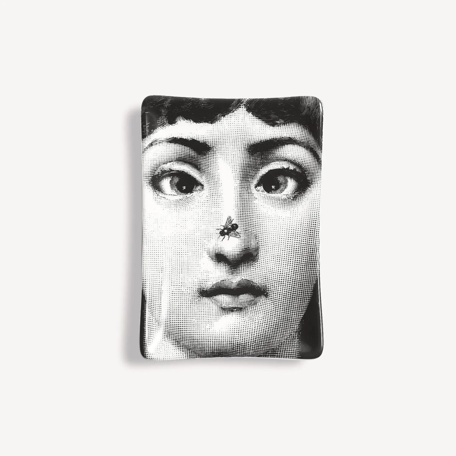 Design Ashtrays<Fornasetti Rectangular Ashtray Tema E Variazioni N.363 White/Black